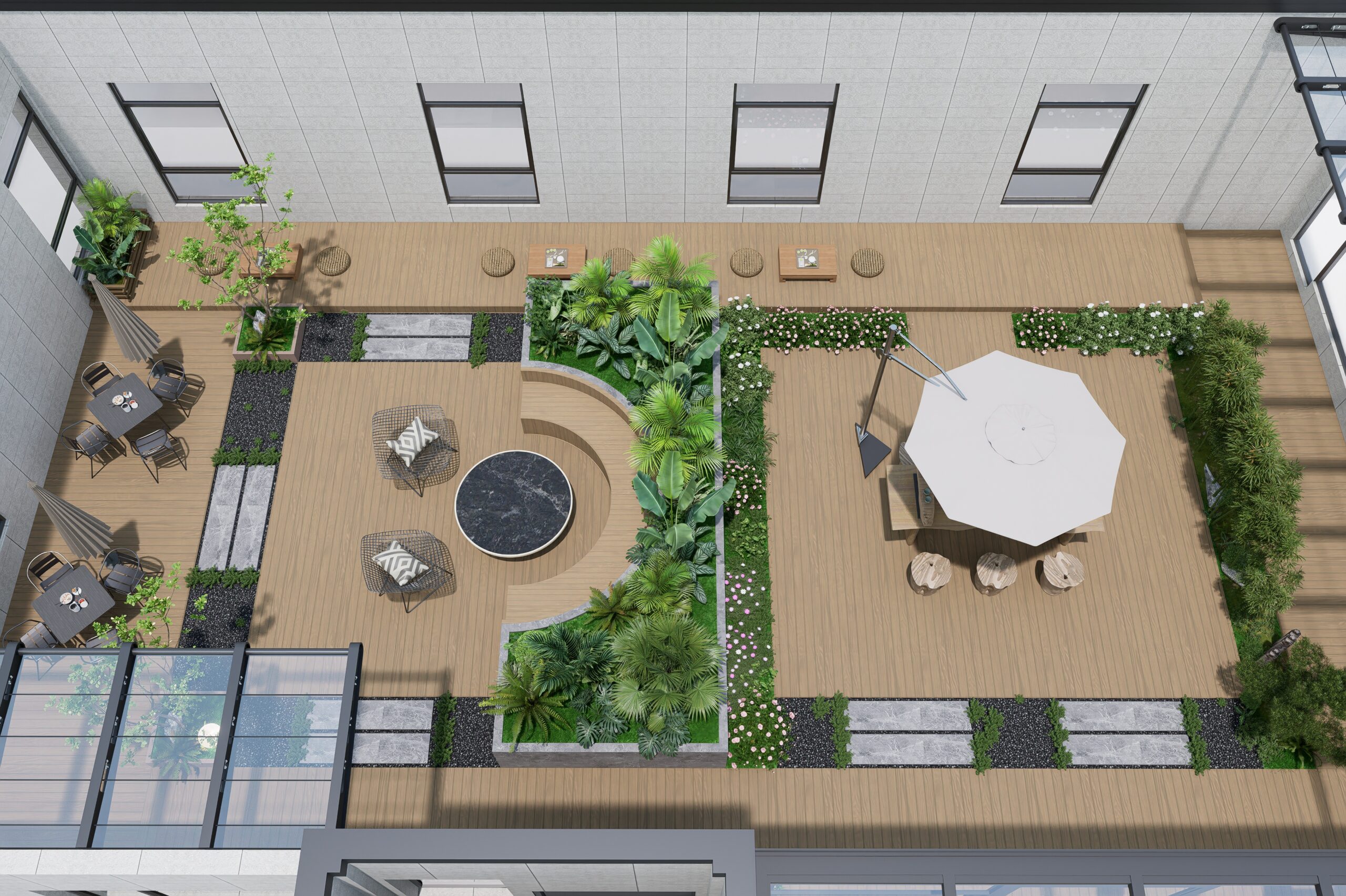 【屋顶花园】医疗厂区屋顶花园
